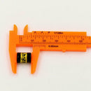 2pcs Plastic Precise Vernier Scale Caliper Metric/ Imperial, 0-3inch/0-80mm T5A4
