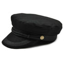 Hat Flat Top Hats For Women Black Female Cap Q2E1