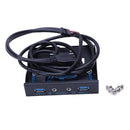 20Pin To 2 Port USB 3.0 HUB And HD Audio 3.5-in PC Floppy Front Panel Cable