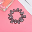24pcs Solid French False Nails Art Acrylic Full Cover Tips Manicure Gl%!