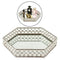 Handcraft premium crystals 2 layer crystal beads mirrored glass surface tray