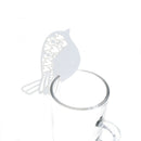 50pcs White Bird Wine Glass Name Place Cards Wedding Party Decoration LJ