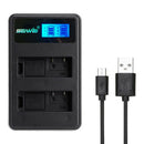 For Canon Battery Dual USB Charger for EOS 5DS 5D Mark II Mark III 6D 7D