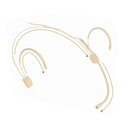 Double earhook Nude Headset Headworn Microphone For Sennheiser Wireless Beige