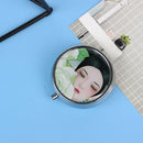 Portable Folding Pill Box Metal Pill Cutter Medicine Storage Container Random