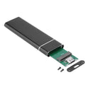 M.2 NGFF SSD to USB 3.1 Type-C Converter Adapter Enclosure Case Box (Black) A