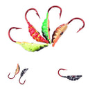 6pcs Winter Ice Fishing Bait 2.2cm/1.4g Mini ice Fishing Lure With Single Ho%!