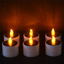 Yellow Solar Power LED Candles Flameless Electronic Solar LED Tea Lights Lamp 3C