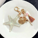 Cute Shell Key Chain Crystal Pendant Keyring Key chain Gift