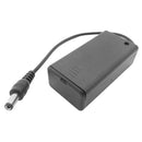 5x 9V 9-volt PP3 Battery Holder Box Case W/ Cover Switch DC Power 5.5*2.1mm C6E6