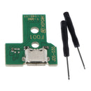Micro USB Charging Socket Circuit Board with Opening Screwdrivers For PS4