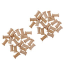 200x Wooden Empty Thread Spool DIY Reel Bobbin Sewing Tool Natural Color 15x13mm