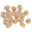 50 Pieces Natural Wood Acorn DIY Natural Wooden Acorn for Arts Crafts Kid