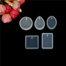 5Pcs Types Silicone Moulds Gem Charm Pendant DIY Molds Jewelry Making Tools JR