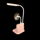 USB Phone Bracket Pen Organizer LED Table Lamp Multifunctional Bedside Read