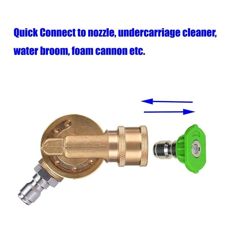 Power Pressure Washer Spray Nozzle Tips and  Connect Pivot Adapter Cou X2T2