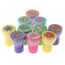 10Pcs Kid Cartoon Fun Self Inking Rubber Stamps Scrapbooking Cute School Craft