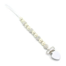 Baby Pacifier Clip Boy Girl Crystal Plastic Beaded Pacifier Holder Clip Nip E9R9