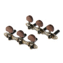1set 3l3r Connected Guitar Tuning Pegs Tuners Machine Heads, Wood Metal