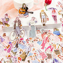 100Pcs/pack lovely girls stickers scrapbook DIY diary albums notebook dec M&E