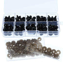142 Pieces Black Plastic Safety Eyes Craft Eyes with 142 Pieces Washers and M7Q7