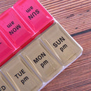 Large 7 Day Twice Daily (AM,PM) Pill Box Medicine Organiser With 14 Compartments