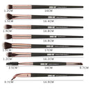 15pcs/Set Nylon Wool Makeup Brush Lip Eye Face Beauty Cosmetic Pens (Black