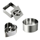 Set of 12 Cake Rings Stainless Steel Food Pastry Dessert Ring Mousse Molds