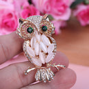 Diamond car vehicle air outlet owl perfume clip freshener diffuser ornamen FT