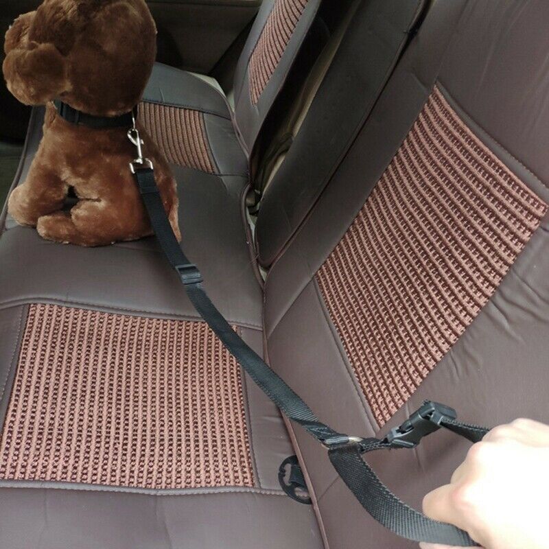 Pet Dog Collar Dog Leash Pet Supplies Travel Seat Belt Clip Lead Adjustable