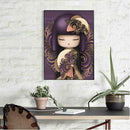 5D DIY Full Drill Diamond Painting Little Girl Cross Stitch Embroidery Kit