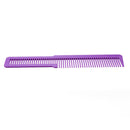 Hairdressing Carbon Anti-static Comb Wide Tooth Hair Clipper Comb (Purple) A