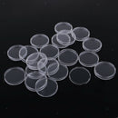 40 Clear Round Capsules Coin Holders Case Acrylic Portector for 40mm Applied