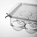 21 Grid Egg Box Kitchen Egg Storage Box Home Organizer Refrigerator Egg Cri J7H1