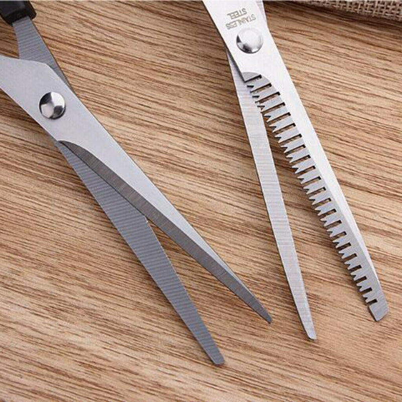 6.5" Beauty Hairdressing Hair Cutting Scissors Haircut Shears Set Black