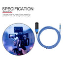3.5mm Male to 3 Pin XLR Male Plug Connector Cable for Microphone Camera