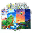 1000pcs DIY Mountains Rivers Puzzle Educational Learning Assembling Jigsaw