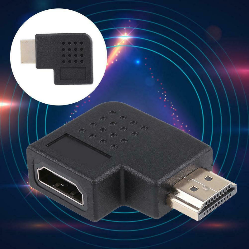 90 Degree Elbow Connector HDMI Port to HDMI Port Adapter Cable Connector