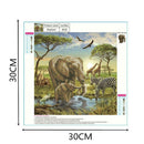 DIY Elephant Diamond Painting Embroidery Rhinestone Cross Stitch Mosaic Kit