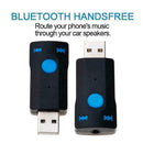 Wireless Car USB Bluetooth Receiver Handsfree 3.5mm Music Audio Adapter Rec A0H2