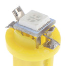 10x Car T5 B8.5D 5050 Dashboard Instrument Speed LED Light Bulb Lamp 12V Yello3C