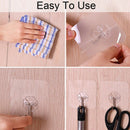 Strong Transparent Suction Cup Sucker Wall Hooks Hanger for Kitchen Bathroo M8V6