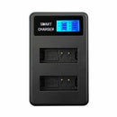 Lp-E12 Usb Lcd Display Dual Port Battery Charger For Eos M,M10,M50,M100,Reb Y2B8