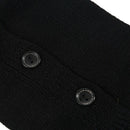 1 pair button knitting warm Leggings loose socks (Black)