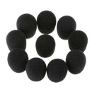 20Pcs Microphone Headset Mic Cover Windscreen Black