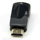 HDMI Male to VGA Female 1080p Video Converter Adapter 3.5mm Audio Cable