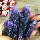 50g Rough Natural Purple Amethyst Point Quartz Crystal Stone Healing Specimen
