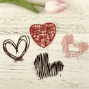 4X Love Stripe Design Metal Cutting Dies For DIY Scrapbooking Album Paper Car â„–[