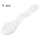 5pcs Plastic Safety Lock Baby Door Protection Security Drawer Toilet Guard Strap