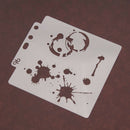 Reusable Water droplet Stencil Airbrush Art Home Decor ScrapbookingAlbumCraf A+